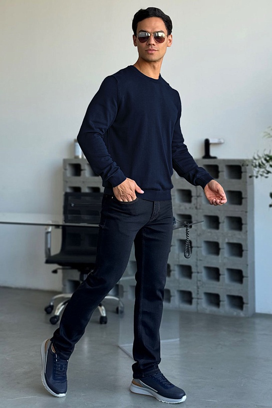 Джемпер тёмно-синего цвета Armani Exchange