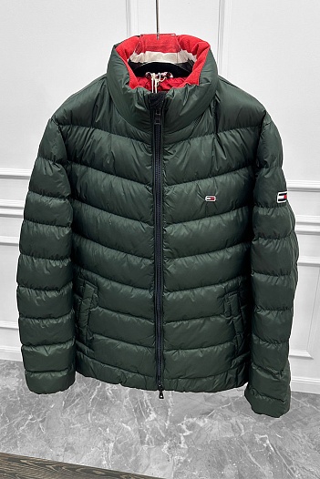 Зелёная куртка Tommy Hilfiger classic logo-patch   