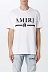 Мужская белая футболка Amiri MA bar logo-print