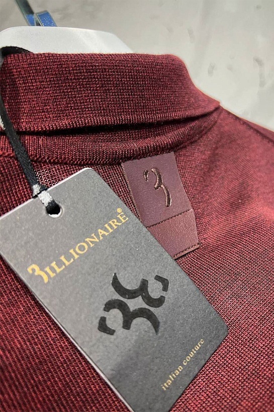 Классическое мужское поло Billionaire бежевого цвета