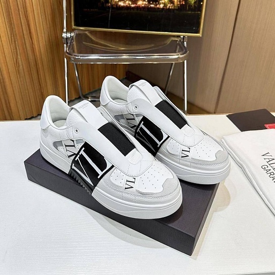 Кожаные кроссовки Valentino VL7N low-top - White