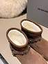 Женские ботинки с мехом Balenciaga Alaska premium - Brown