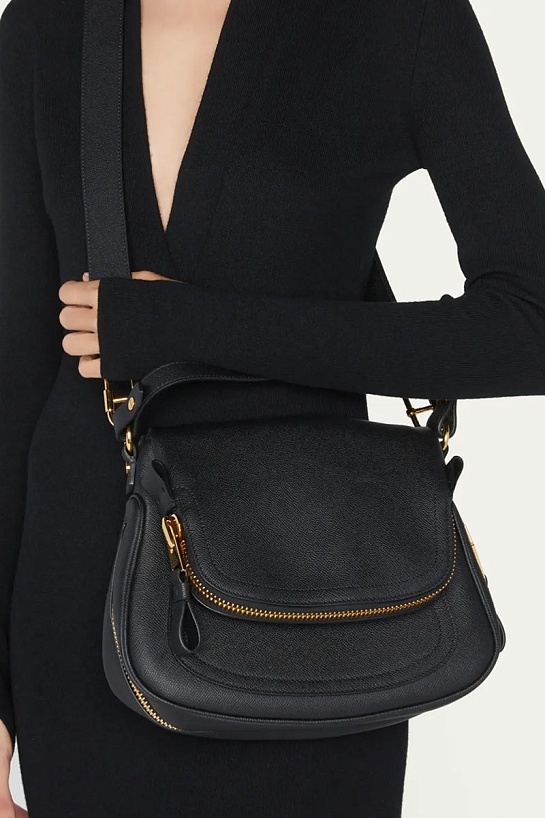 Женская сумка Tom Ford Jennifer 28x22 см - Black