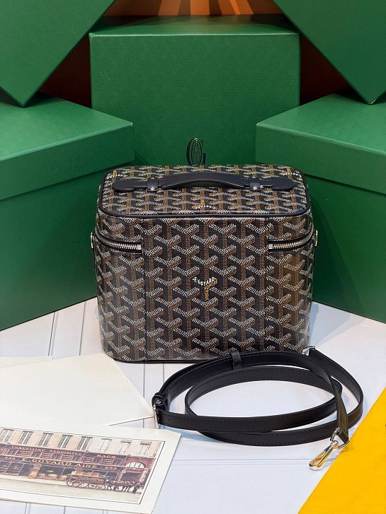 Кожаная сумка Goyard Muse Vanity Case ​premium 20x16x14 см