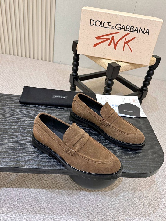 Мужские замшевые лоферы Dolce & Gabbana