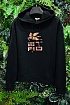 Чёрное оверсайз худи Etro Pegaso logo-print