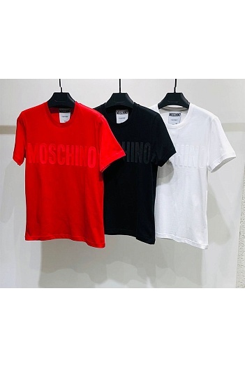 Мужская красная футболка Moschino   