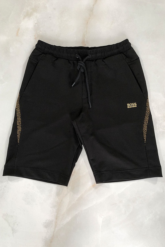 Мужские чёрные шорты Hugo Boss