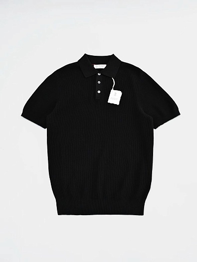 Мужское чёрное поло Brunello Cucinelli premium   