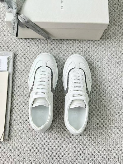 Женские замшевые кроссовки Brunello Cucinelli premium   