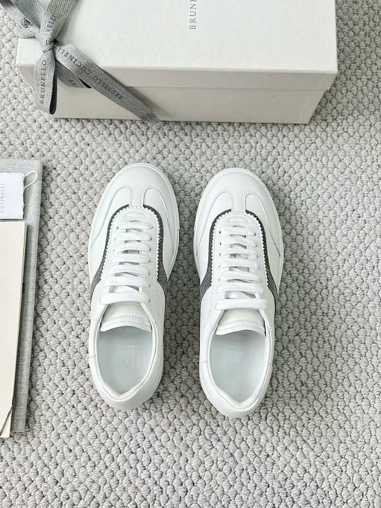 Женские замшевые кроссовки Brunello Cucinelli premium