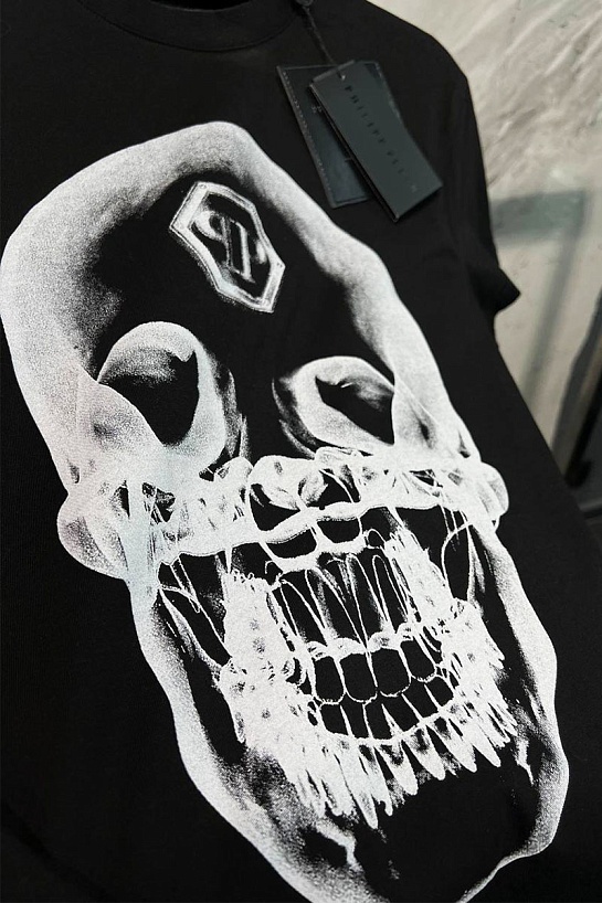 Футболка чёрного цвета Philipp Plein skull