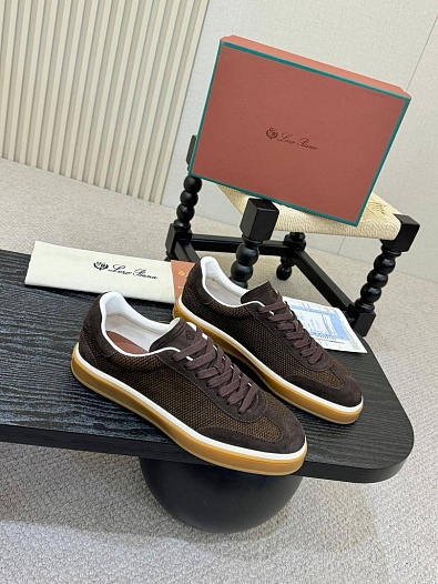 Мужские кроссовки Loro Piana Tennis Walk - Brown   