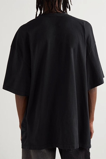 Чёрная оверсайз футболка Balenciaga Year Of The Tiger   