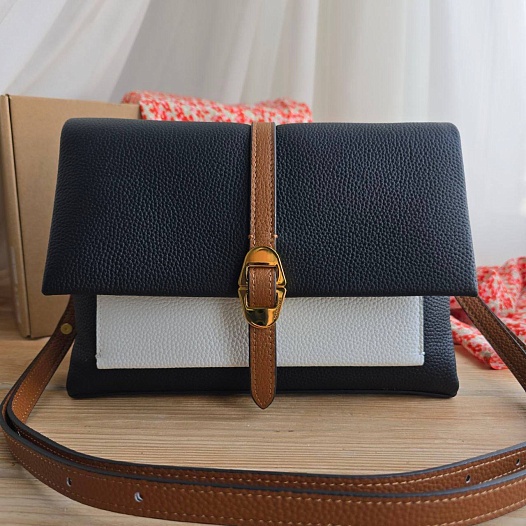 Кожаная сумка Coccinelle Dorian Tricolor 24x16 см   