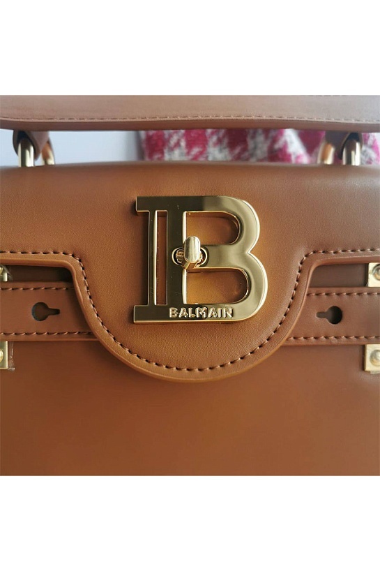 Женская кожаная сумка Balmain B-Buzz 24x21 см (6 расцветок)