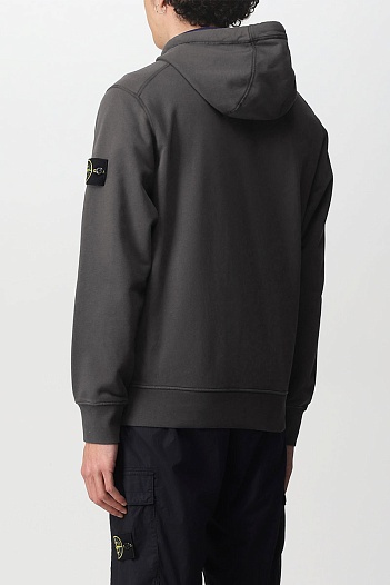 Мужская кофта серого цвета Stone Island compass-patch   