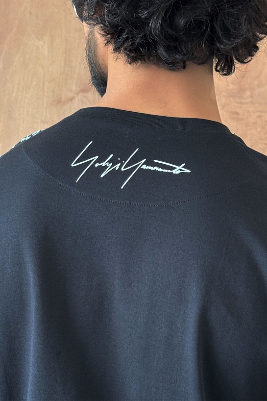 Мужская чёрная футболка Y-3 Yohji Yamamoto