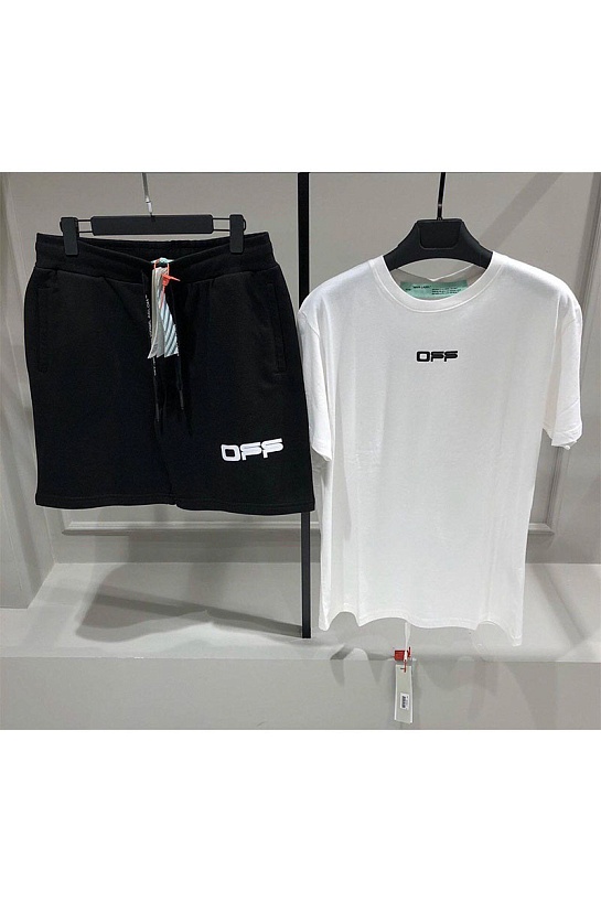 Белая оверсайз футболка Off-White "Cabin Baggage"