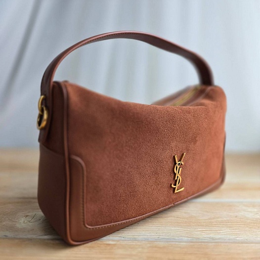 Замшевая сумка Yves Saint Laurent 29x18 см   