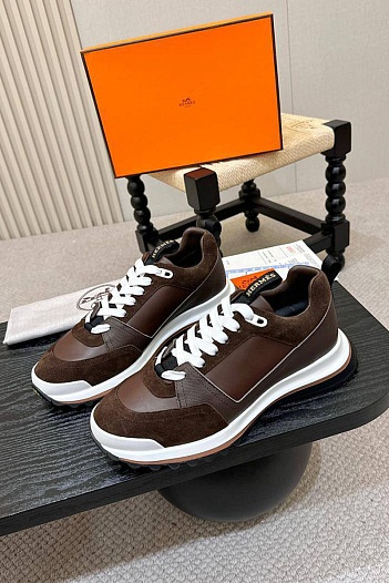 Мужские кроссовки Hermes Leader - Brown   