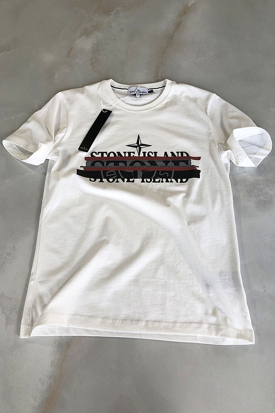 Мужская футболка бирюзового цвета Stone Island