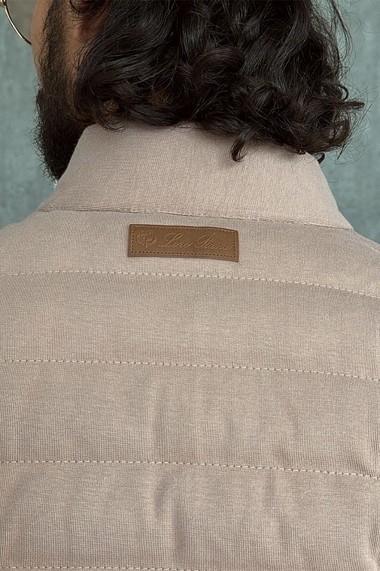 Бежевый двусторонний жилет Loro Piana