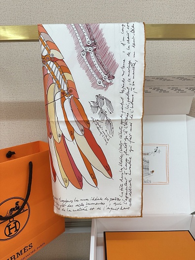 Платок Hermes Harnais Le Pegase premium 87x88 см   