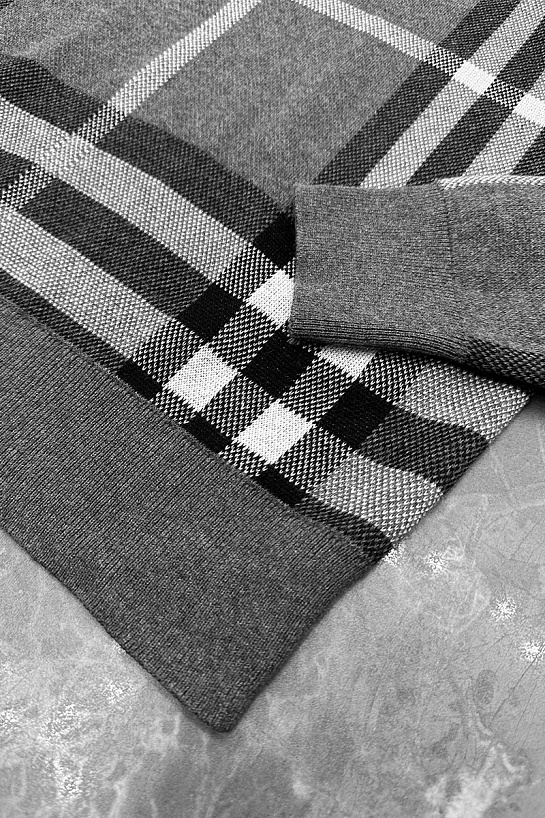 Мужская серая кофта Burberry check pattern