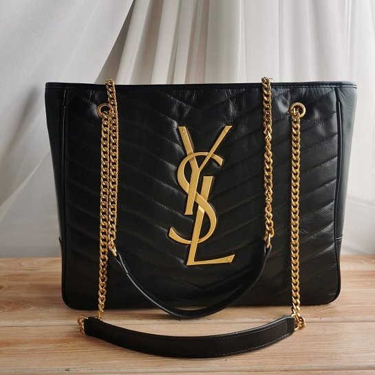Женская сумка-тоут Yves Saint Laurent 36x29 см - Gold