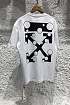 Белая оверсайз футболка Off-White Bubble Arrows