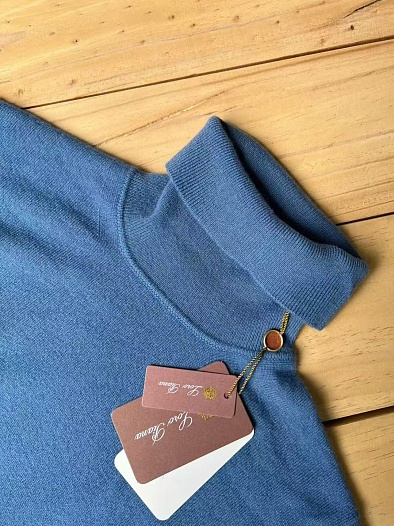 Мужская водолазка Loro Piana Premium - Lake Blue   