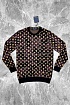 Мужская кофта коричневого цвета Louis Vuitton monogram all-over