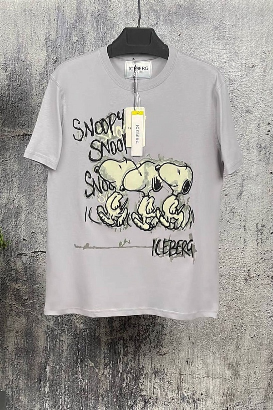 Мужская футболка Iceberg "Snoopy" - Grey