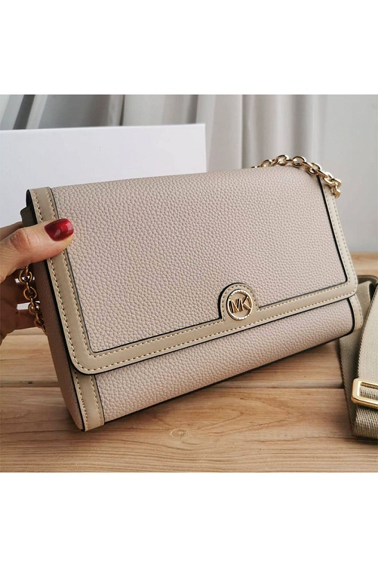 Кожаная сумка Michael Kors Freya Small Convertible Logo 25x16 см
