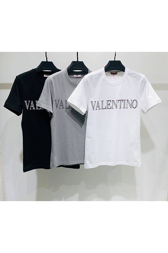 Мужская чёрная футболка Valentino