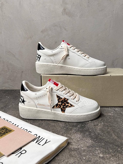 Женские кожаные кроссовки Golden Goose Super-Star premium   