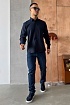 Мужская рубашка Hermes H embroidered - Navy