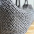 Замшевая сумка Bottega Veneta Cabat 40x28 см - Grey