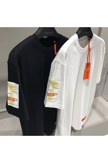 Белая оверсайз футболка Heron Preston   