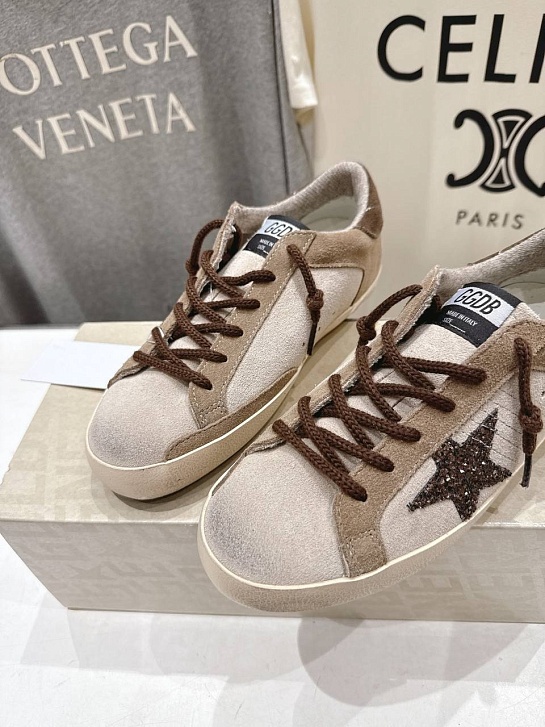 Женские кожаные кроссовки Golden Goose Super Star premium