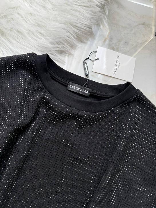 Женский костюм со стразами Balenciaga Premium - Black