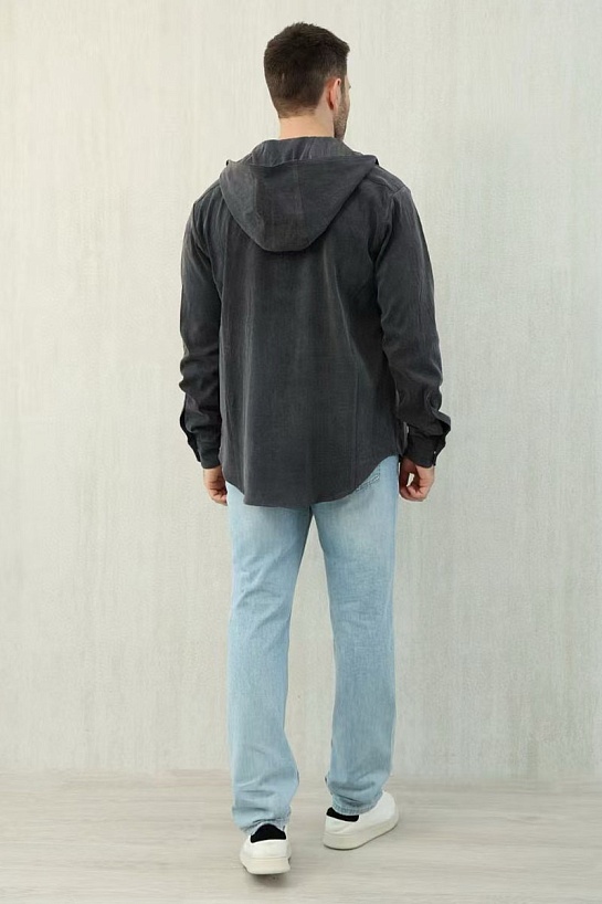 Мужская рубашка Kiton Premium - Grey Denim