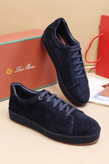 Мужские замшевые кроссовки Loro Piana   