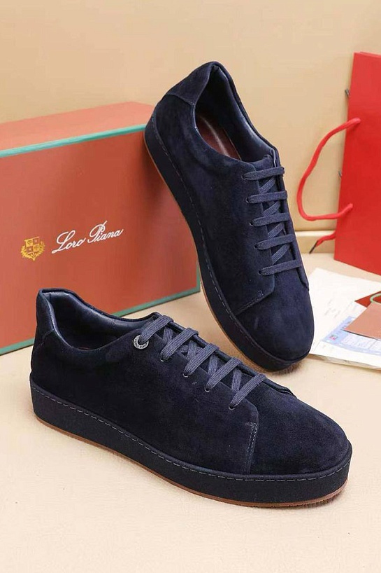 Мужские замшевые кроссовки Loro Piana