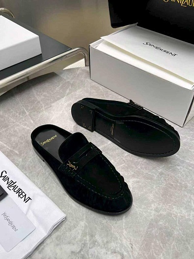 Женские замшевые мюли Yves Saint Laurent premium   