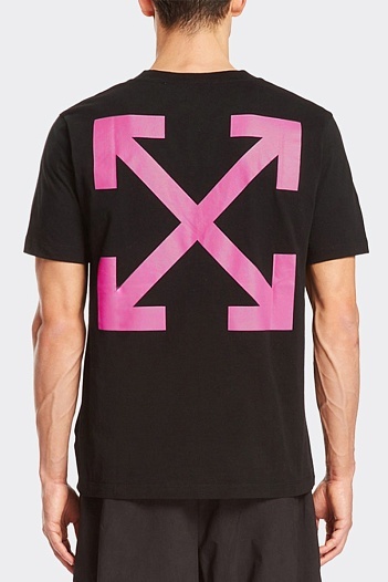 Чёрная футболка Off-White Arrow Caravaggio St. Francis   