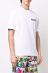 Белая мужская футболка Moschino