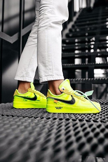 Кроссовки Off-White x Nike Air Force 1 Low "Volt"   