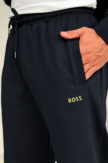 Мужские тёмно-синие штаны Hugo Boss   